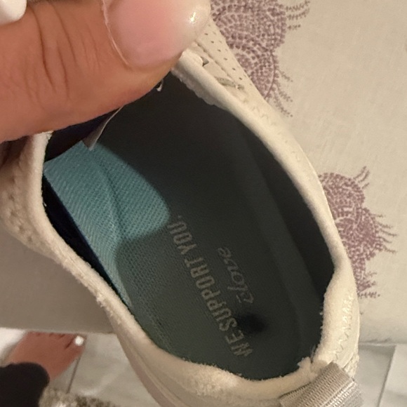 Women's White Athletic Shoes - Picture 5 of 12